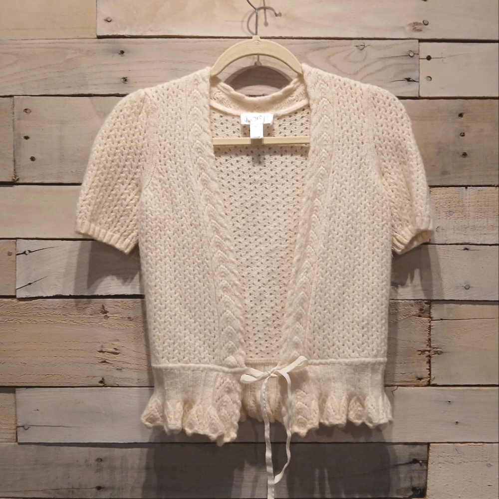 Loft Lambs Wool Angora Cardigan Sweater